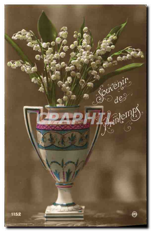 CPA Fantaisie Fleurs Muguet