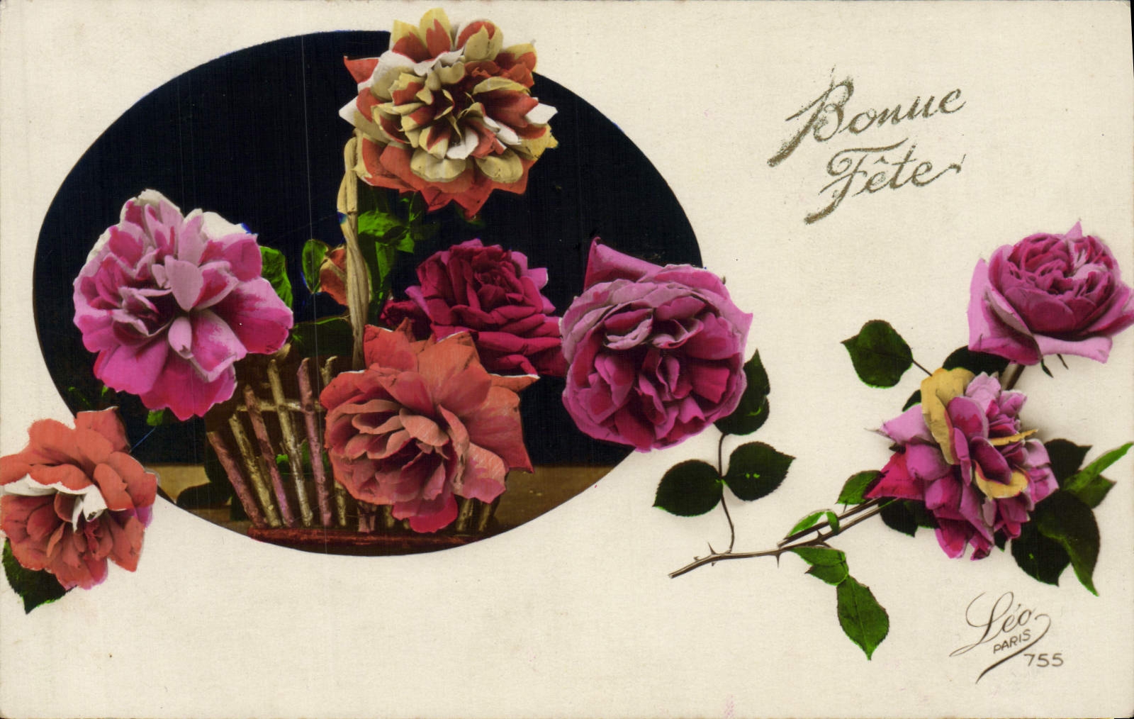CPA Fantaisie Fleurs