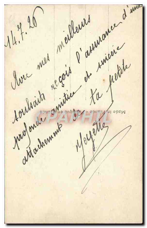 CPA Fantaisie Fleurs — Verso