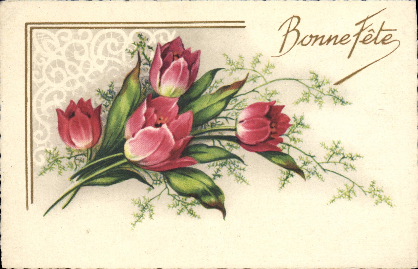 CPA Fantaisie Fleurs