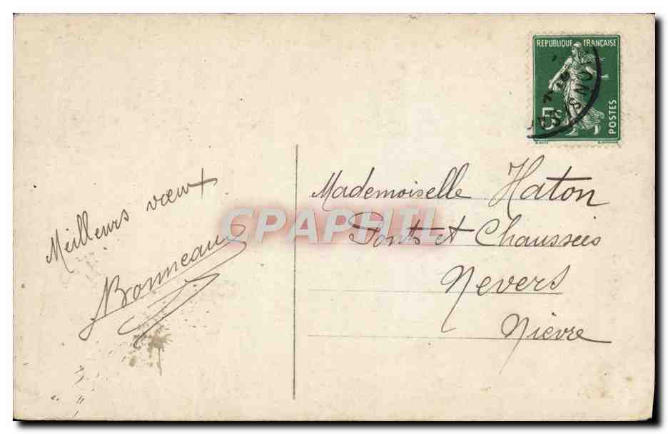 CPA Fantaisie Fleurs — Verso