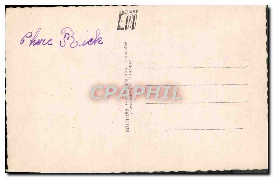 CPA Fantaisie Fleurs — Verso
