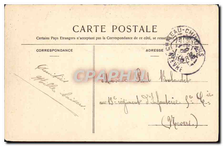 CPA Fantaisie Fantaisie Nivernaise Saint Saulge  — Rückseite