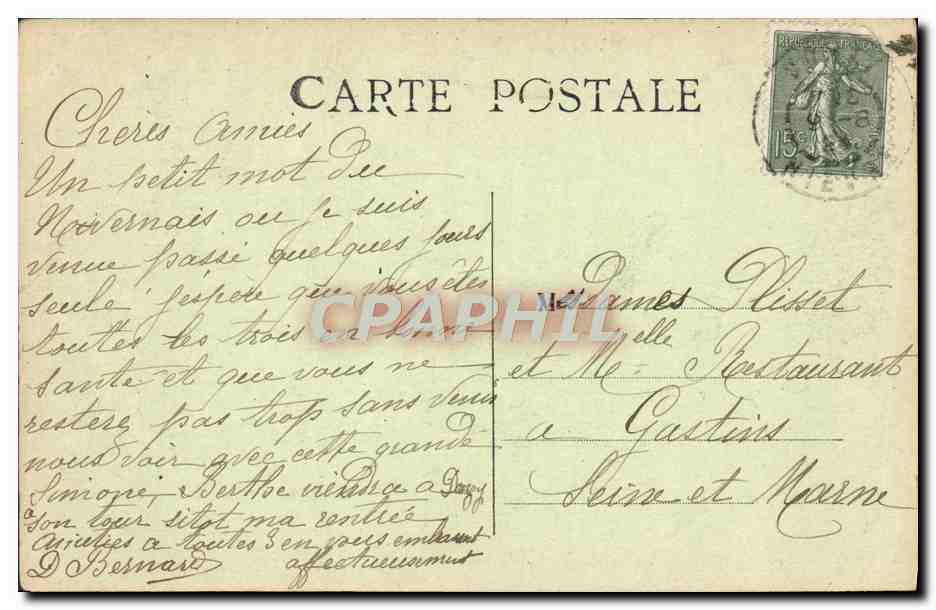 CPA Fantaisie Legendes de Saint Saulge  — Verso