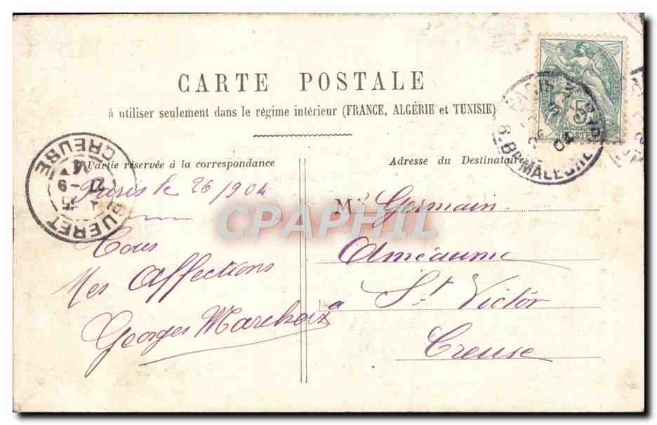 Femme à la pompe à eau — scène hivernale — éditeur non visible, n°6 — Verso