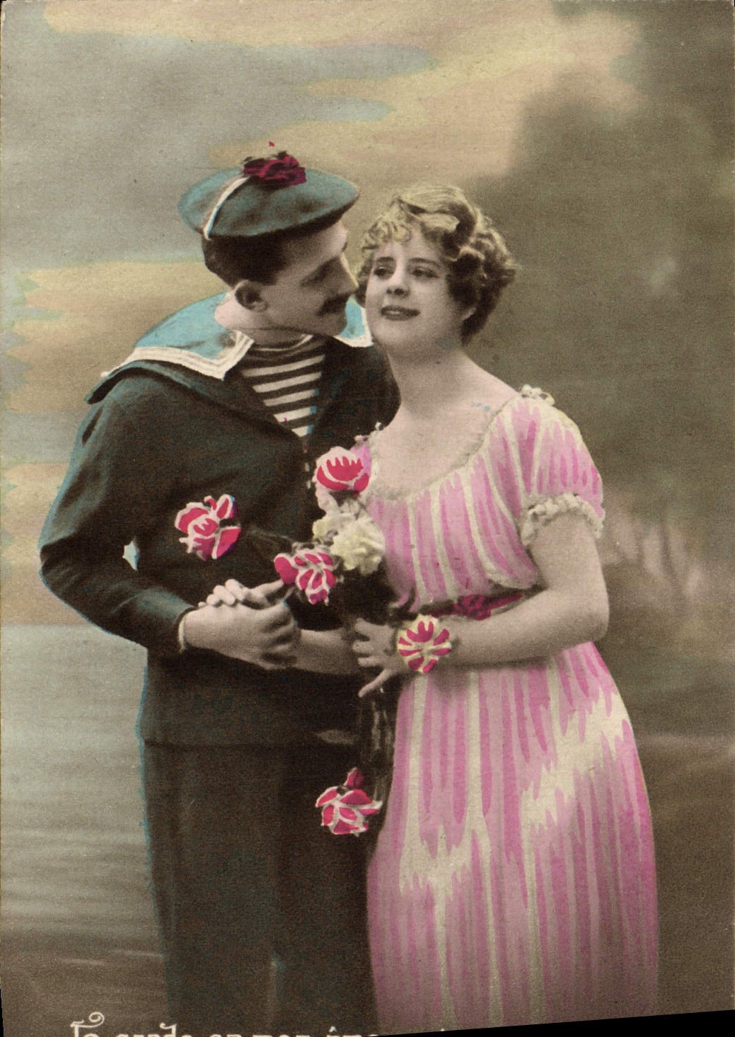 CPA Fantaisie Femme Marin