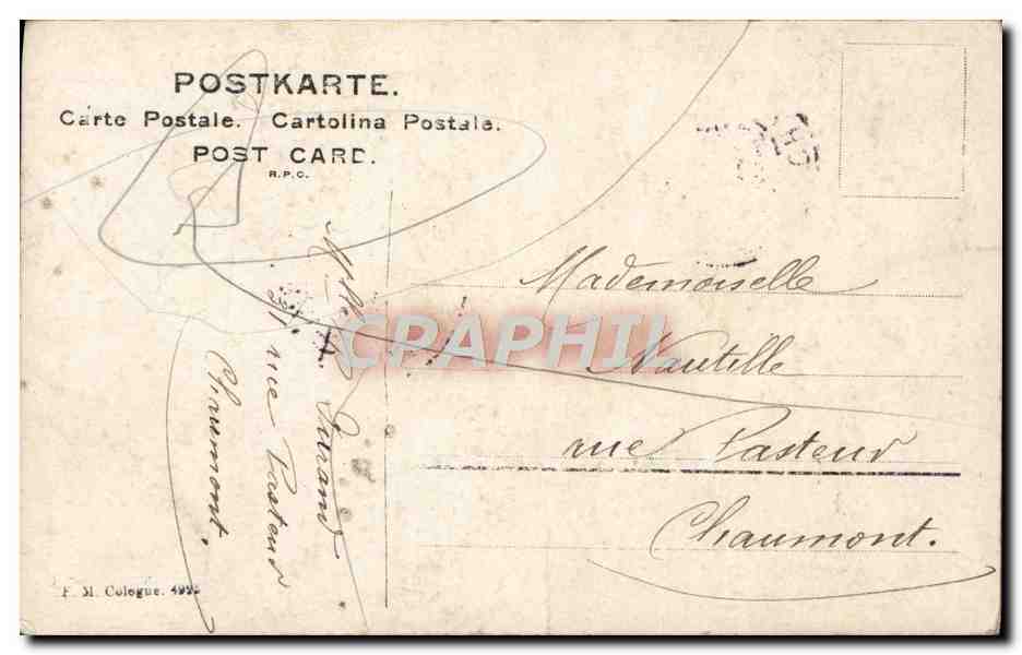 CPA Fantaisie Femme Rita Donita  — Back