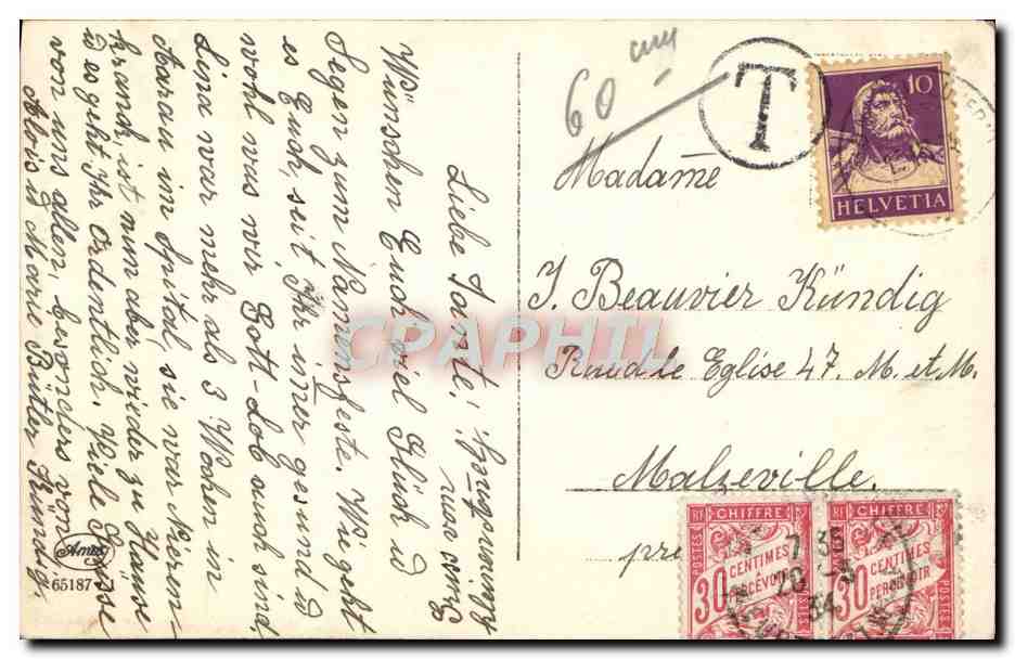 CPA Fantaisie Enfant — Rückseite
