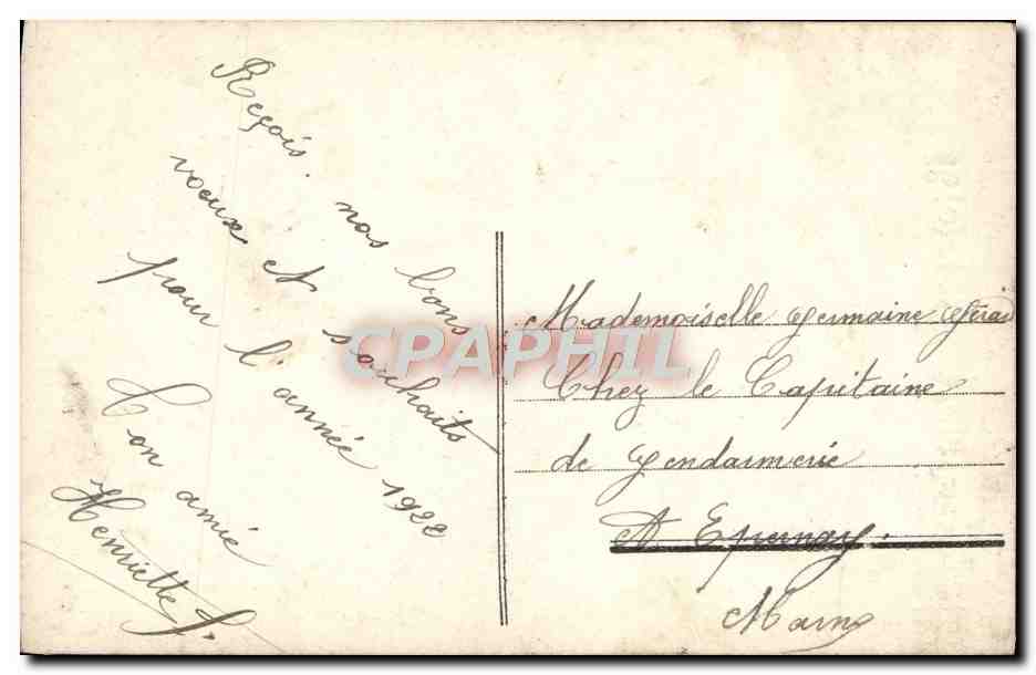 CPA Fantaisie Femme — Rückseite