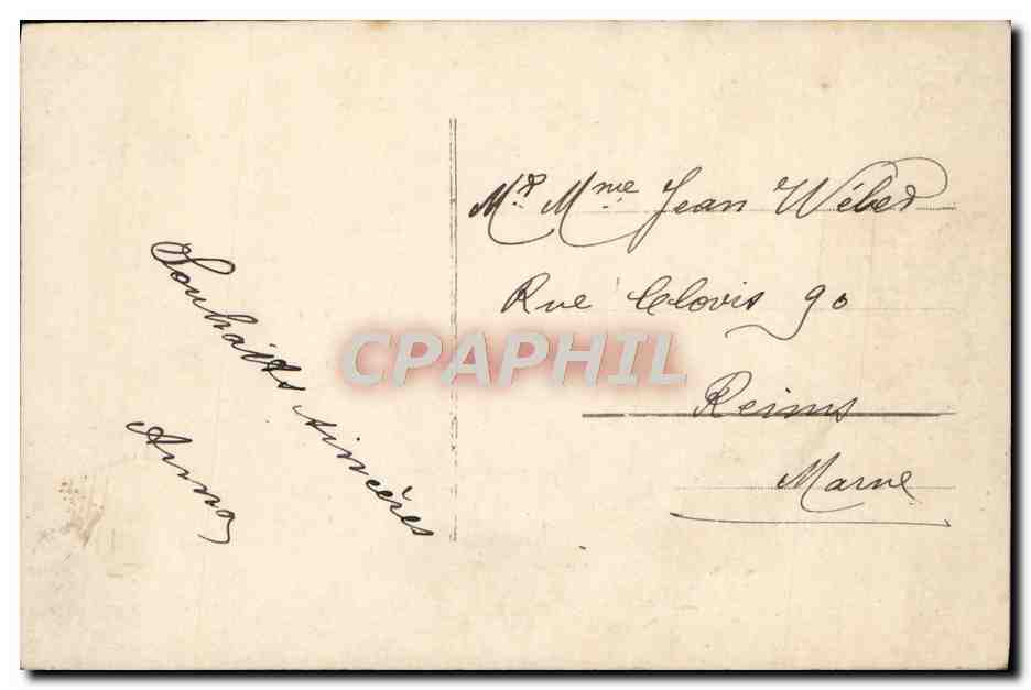 CPA Fantaisie Femme — Verso