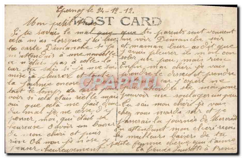 Jeune femme en robe rose tenant un bouquet — Masel, n°480 — Verso