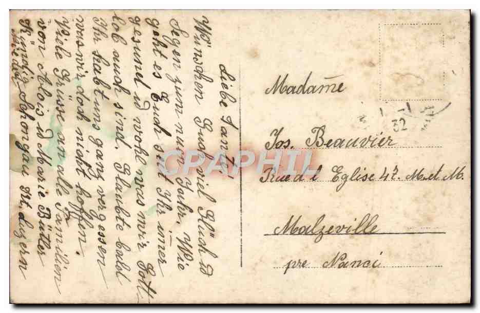CPA Fantaisie Enfant Fer a cheval — Rückseite