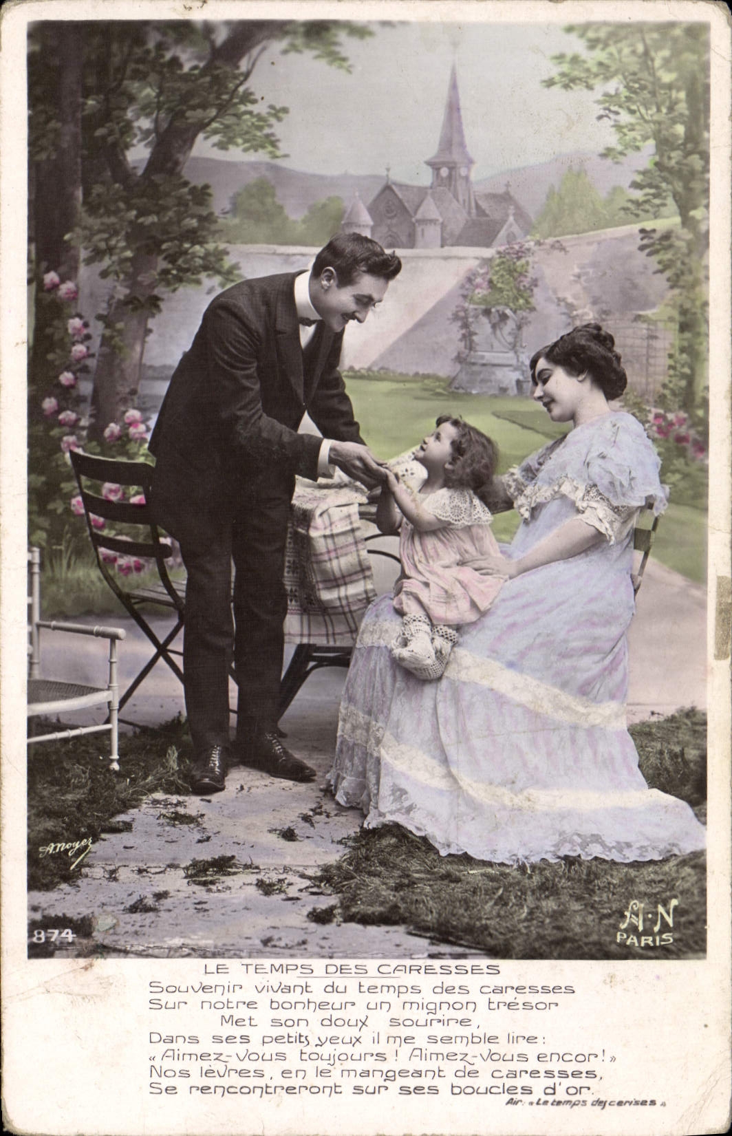 CPA Fantaisie Femme Enfant