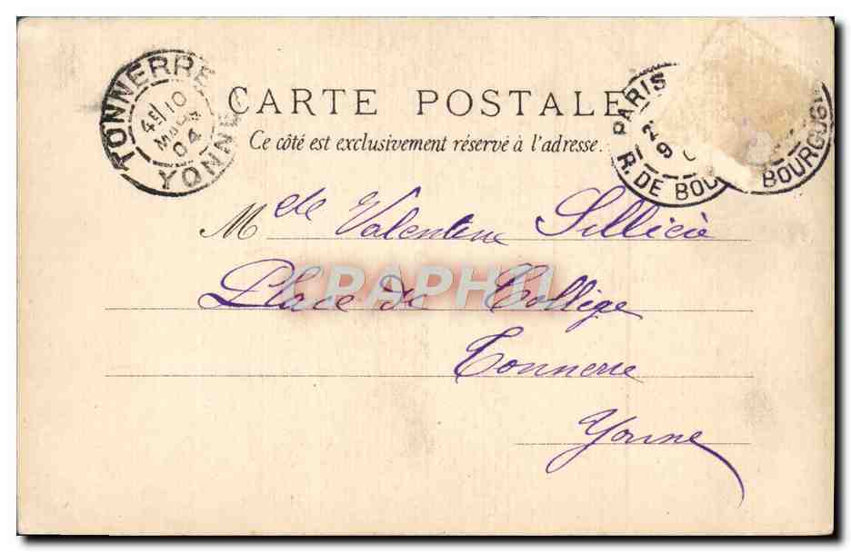 CPA Fantaisie Femme Amoureux — Rückseite