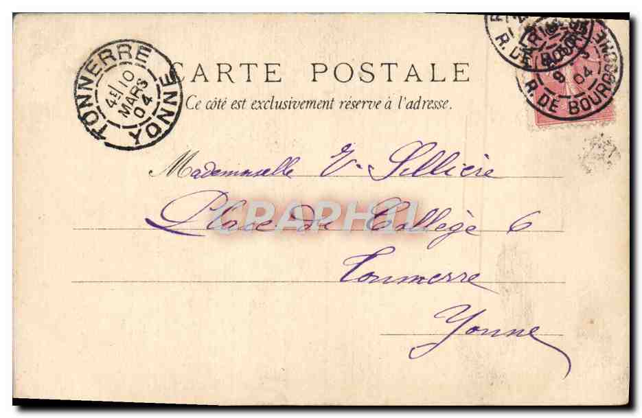 CPA Fantaisie Femme Amoureux — Rückseite
