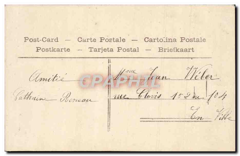CPA Fantaisie Femme  — Verso