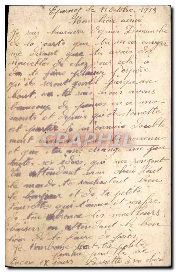 CPA Fantaisie Femme — Rückseite