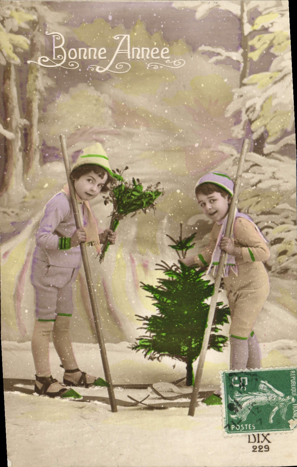 CPA Fantaisie Enfants Ski
