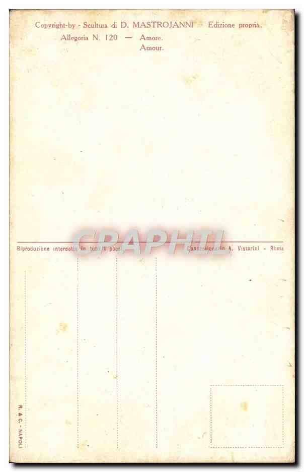 CPA Fantaisie Femme Amour  — Rückseite