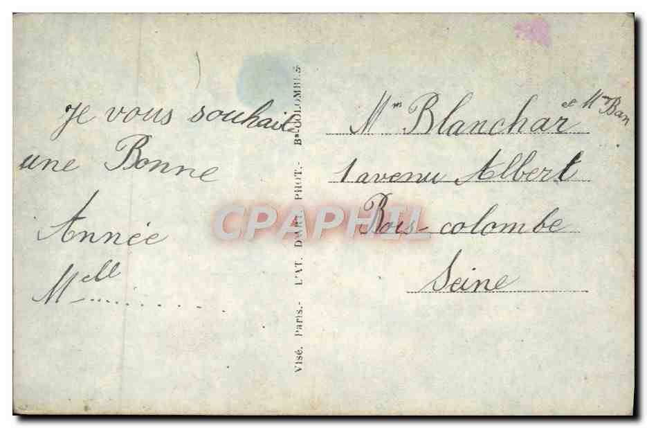 CPA Fantaisie Enfant Bebe Cygne — Rückseite