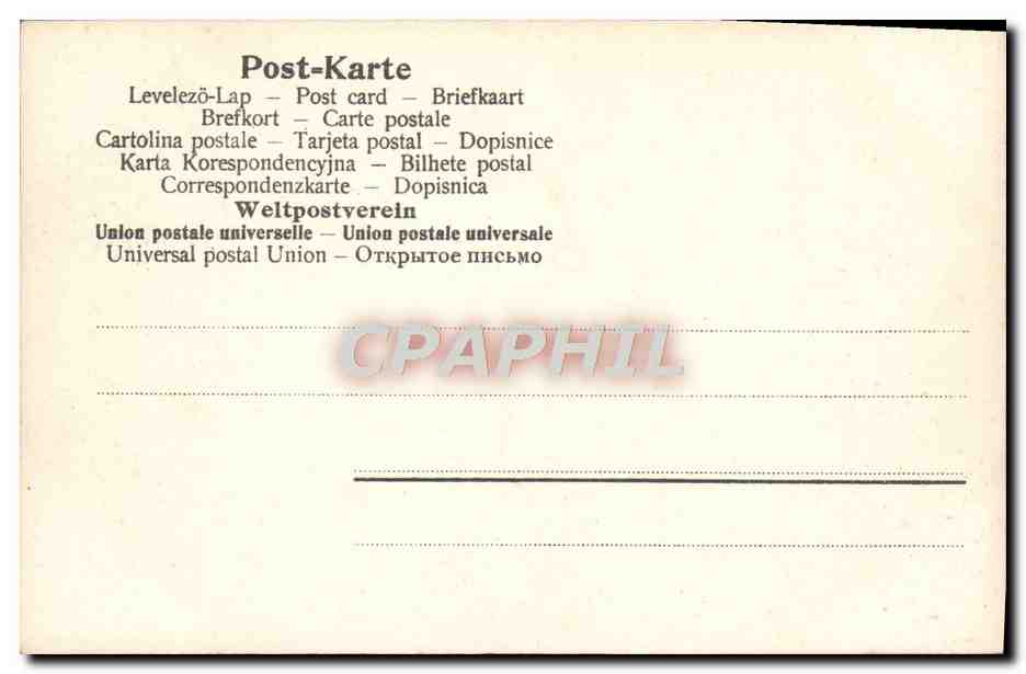 CPA Fantaisie Enfants — Rückseite