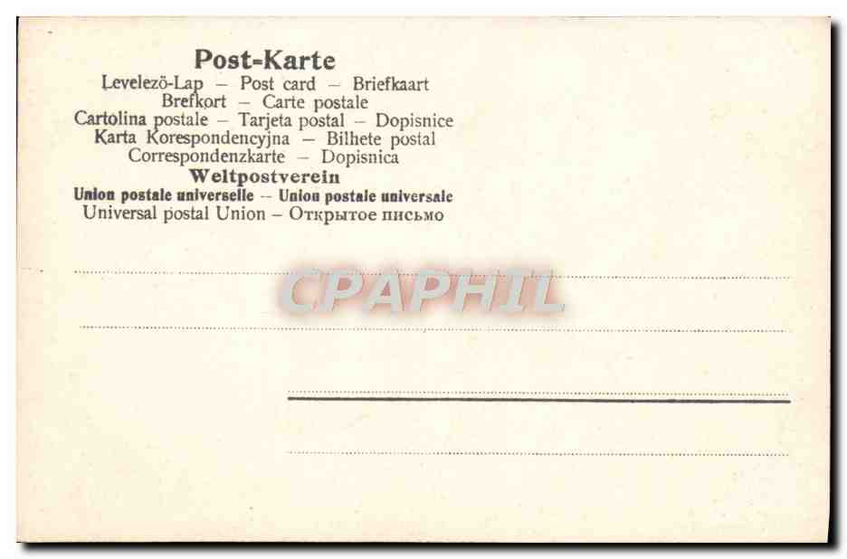 CPA Fantaisie Enfants — Rückseite