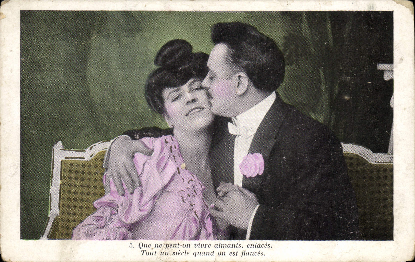 Couple amoureux — scène de tendresse — éditeur non identifié, n°5