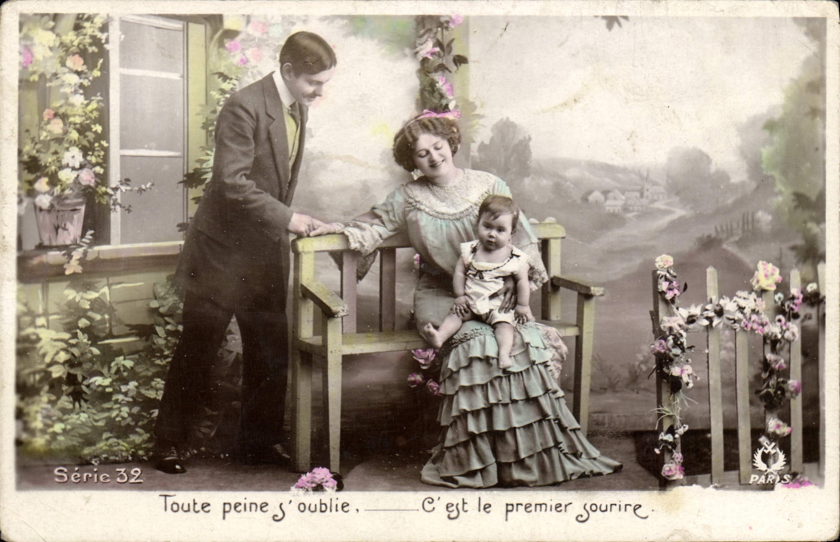 CPA Fantaisie Femme Enfant Bebe 
