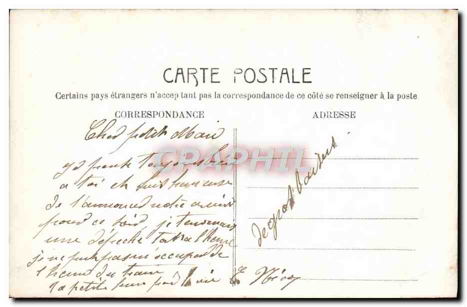 CPA Fantaisie Femme  — Rückseite