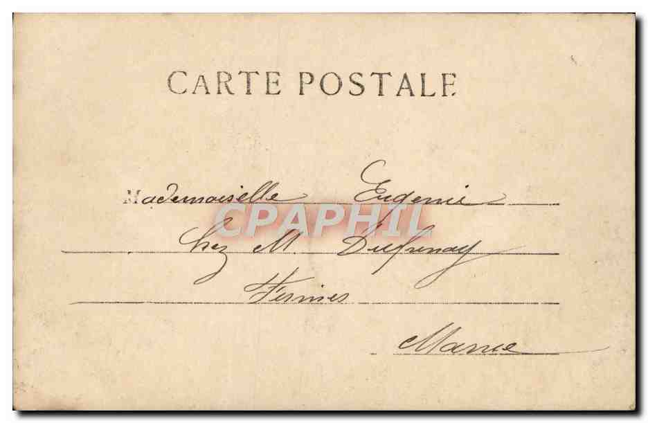 CPA Fantaisie Femme — Verso