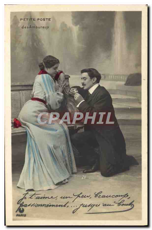 Proposition de mariage devant les chutes d'eau — Petite Poste des Amoureux — n°3011