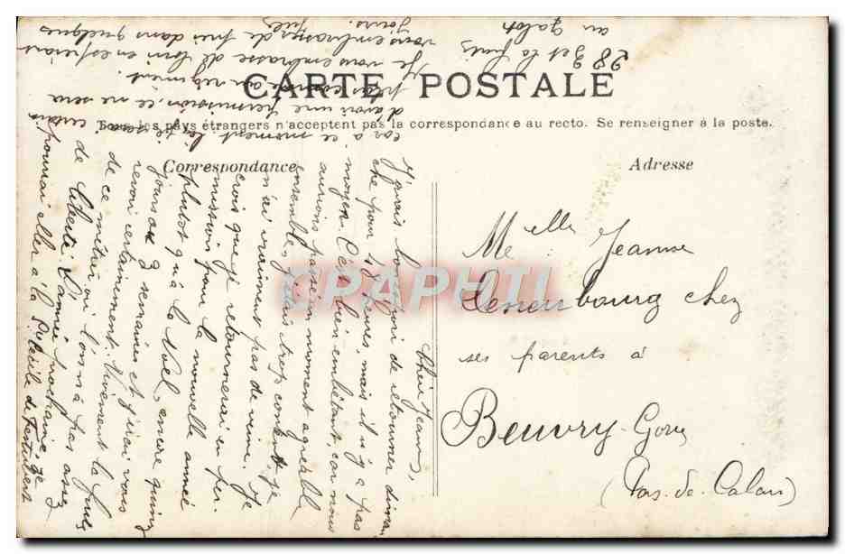 Liebespaar — Rosen und Balkon — Verlag A&S n°870 — Rückseite