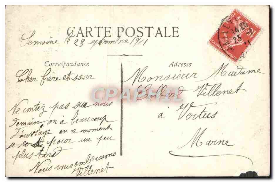 CPA Fantaisie Femme  — Verso