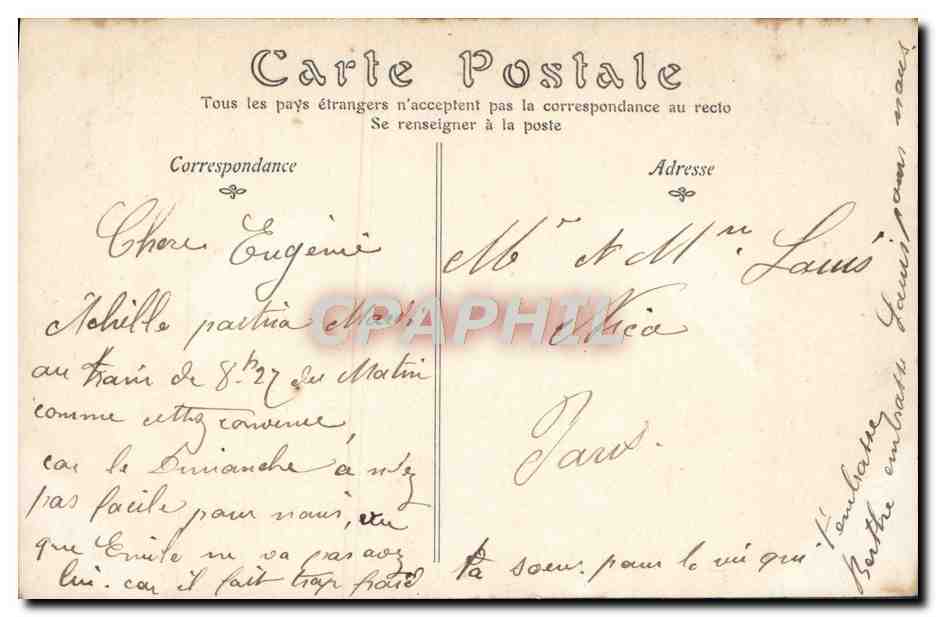 CPA Fantaisie Femme Tendresse maternelle Bebe — Verso