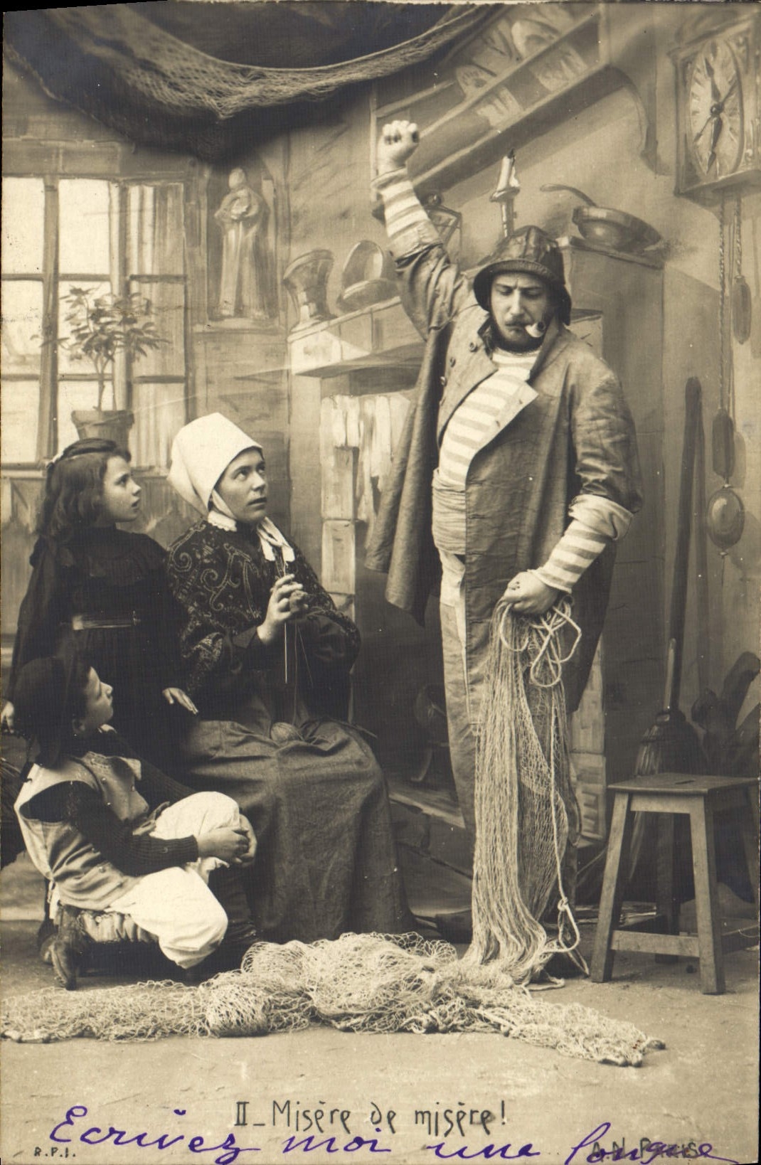 Theaterszene — Misère de misère! — R.P.I. N. Paris