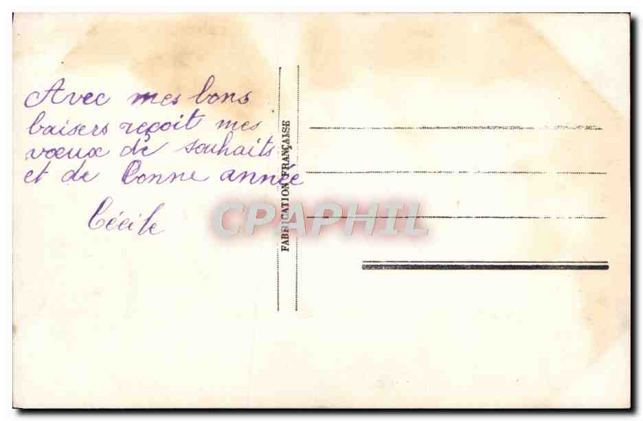 CPA Fantaisie Femme  — Verso