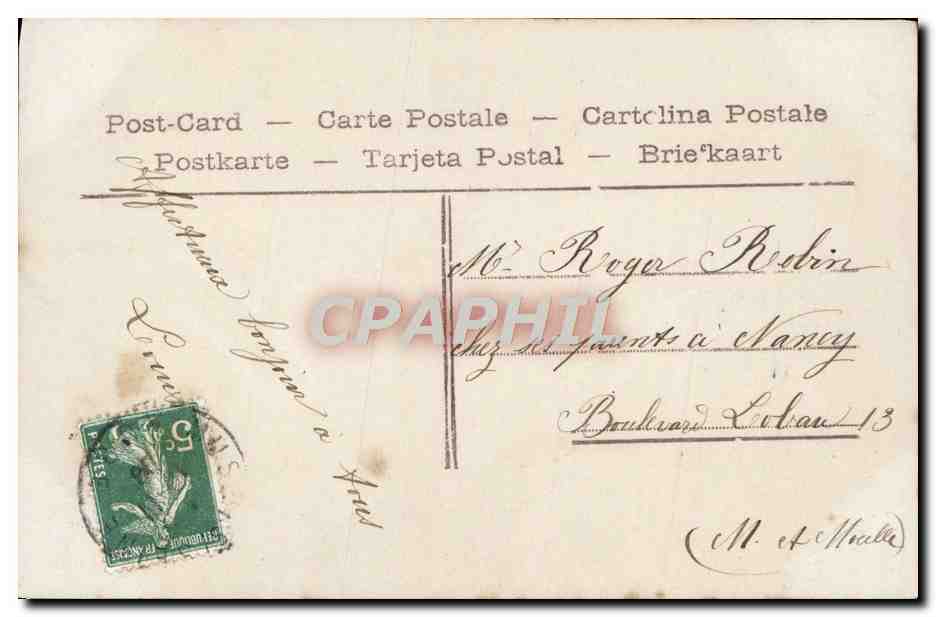 CPA Fantaisie Enfant — Rückseite