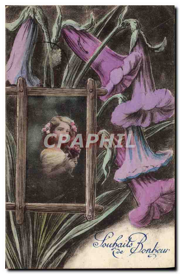 CPA Fantaisie Enfant Fleurs