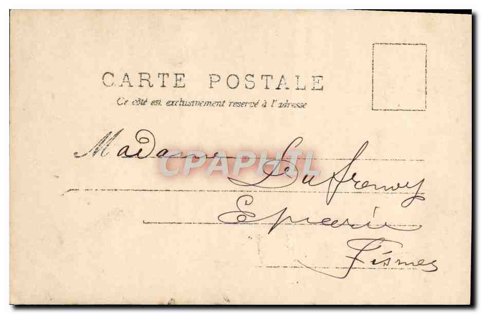 CPA Fantaisie Femme  — Rückseite