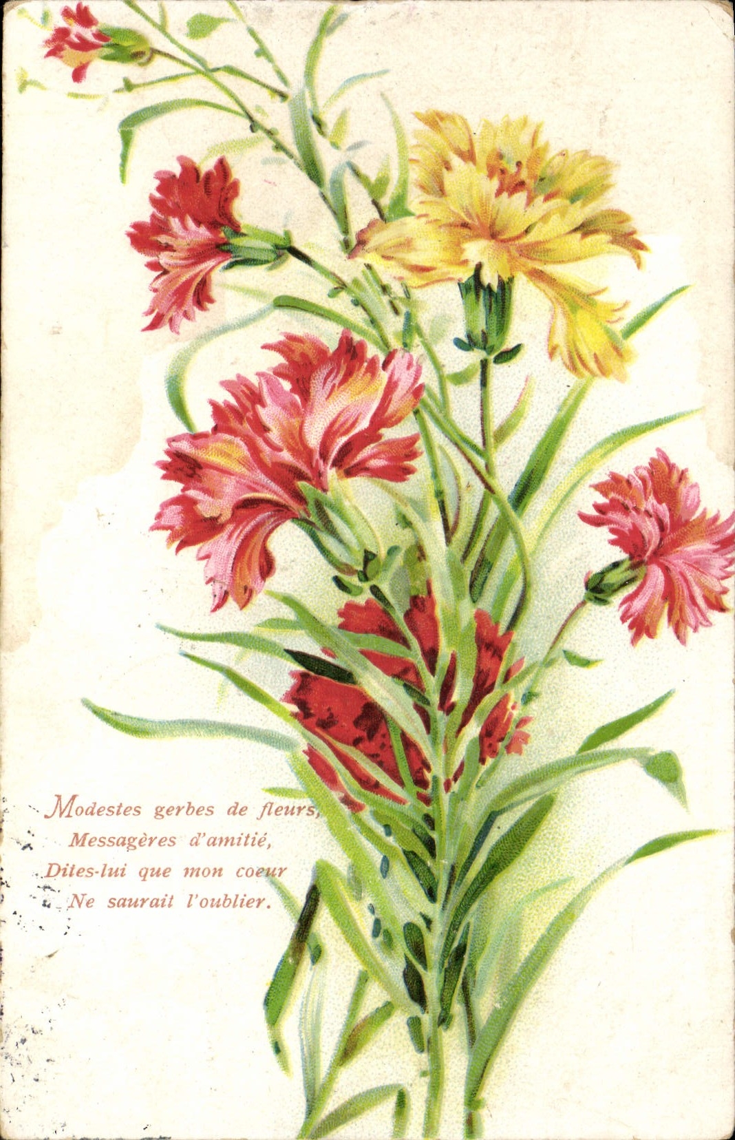 CPA Fantaisie Fleurs 