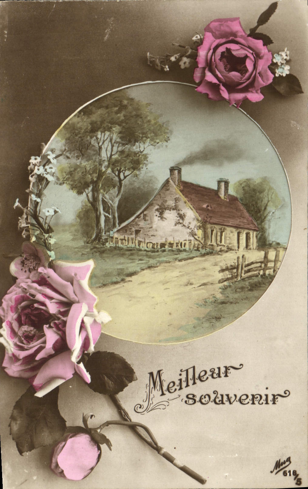 CPA Fantaisie Fleurs