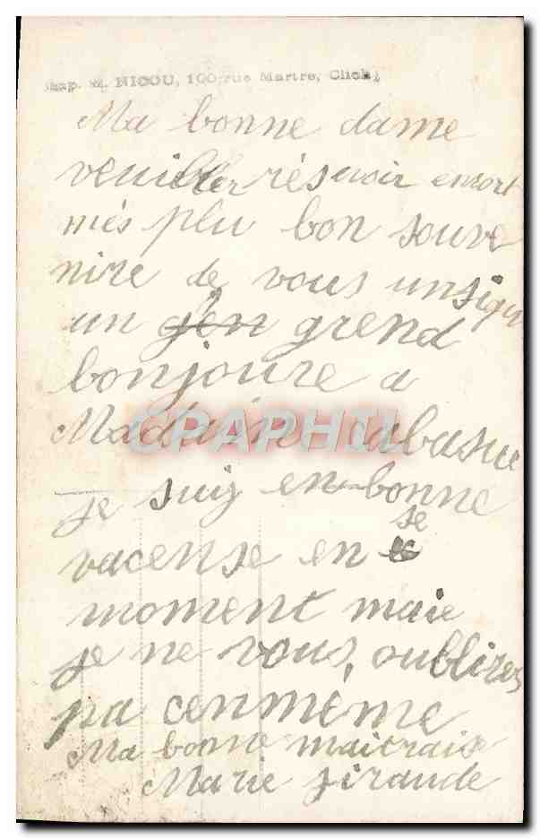 CPA Fantaisie Fleurs — Verso