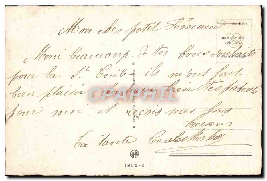 CPA Fantaisie Enfant Chien  — Verso