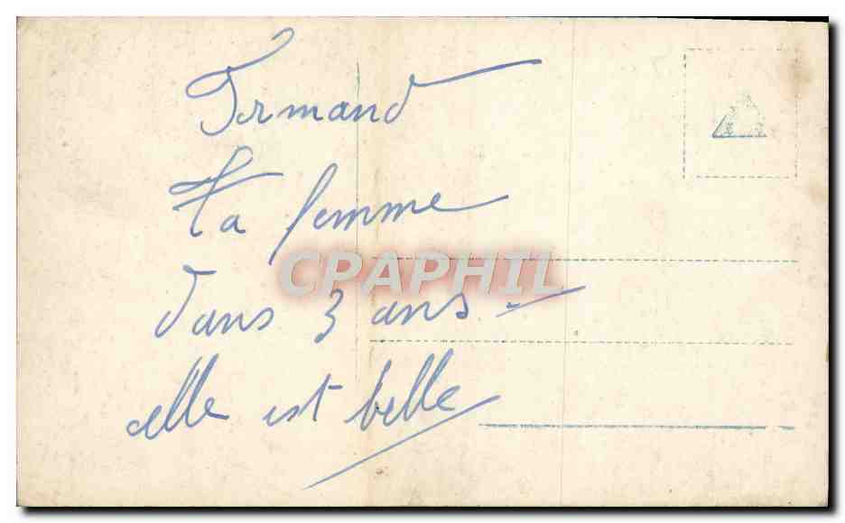 CPA Fantaisie Femme Cheval — Verso