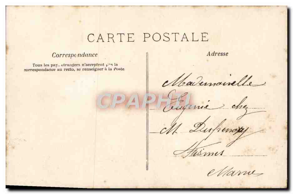 CPA Fantaisie Femme  — Verso