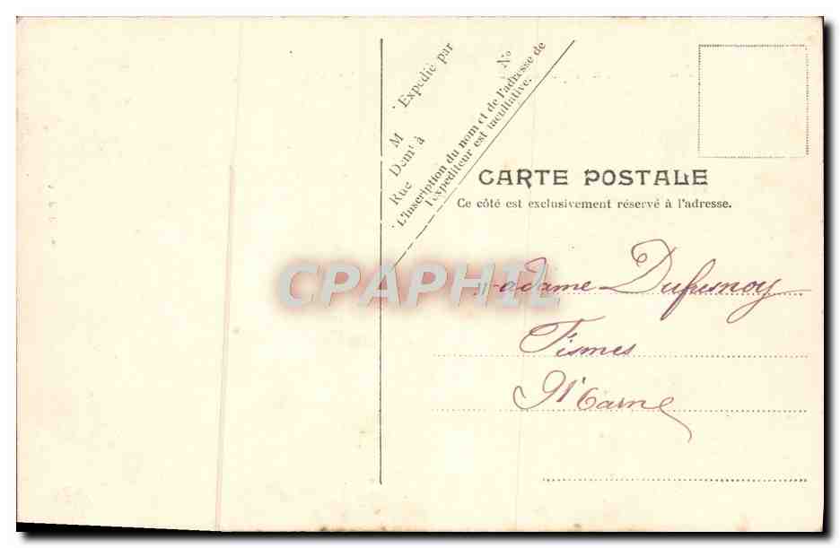 CPA Fantaisie Femme Enfant — Rückseite