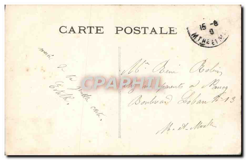 CPA Fantaisie Femme  — Rückseite