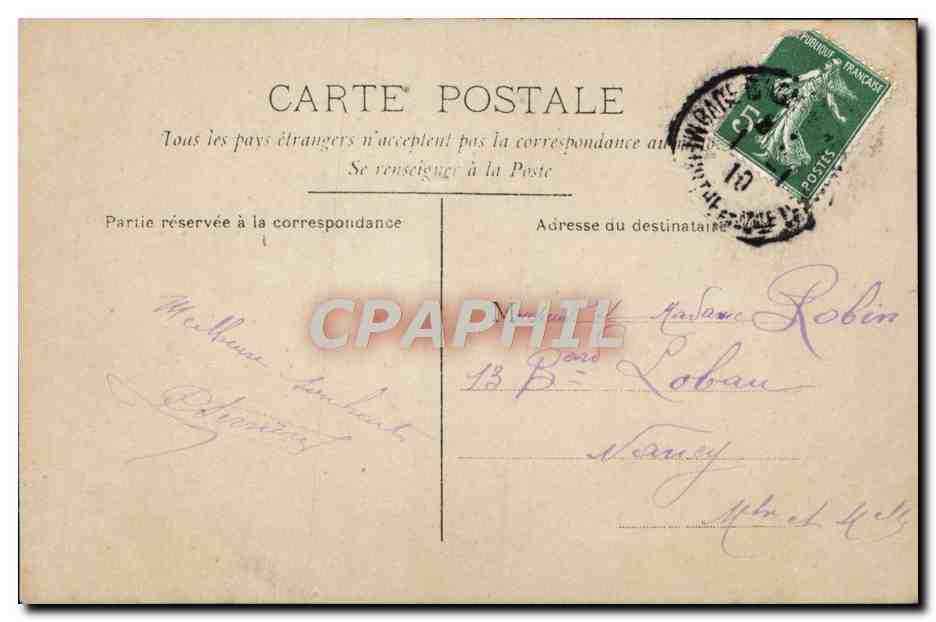 CPA Fantaisie Enfant — Rückseite