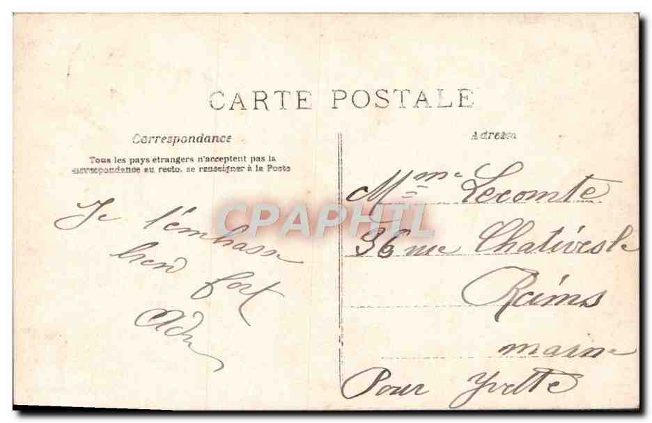 CPA Fantaisie Enfant — Rückseite