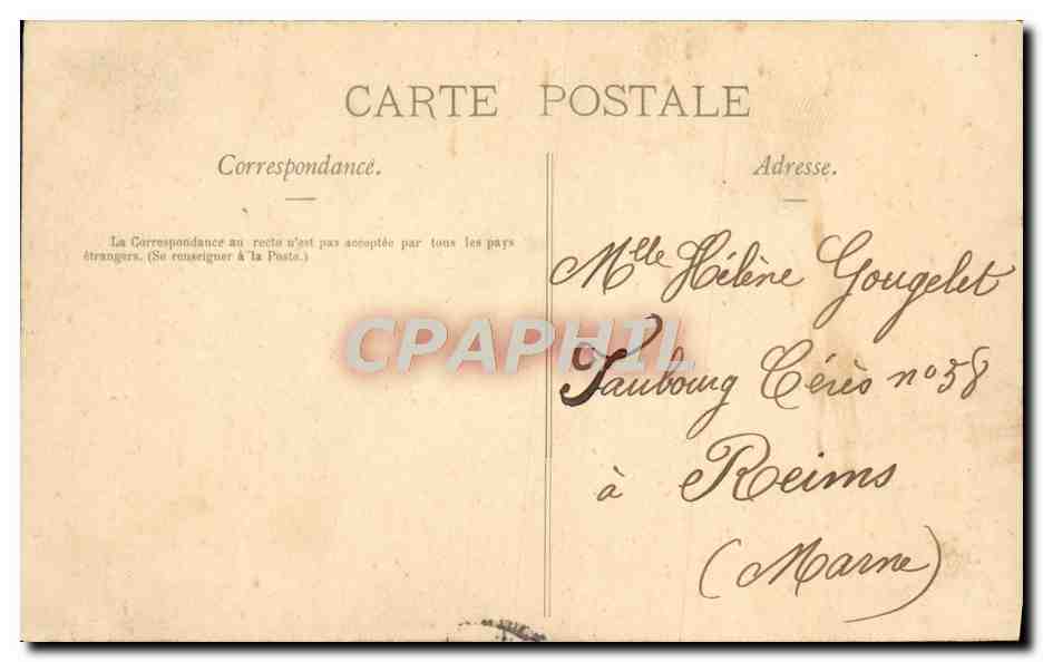 Mère et enfant — scène intime — éditeur inconnu, n° de série non visible — Verso